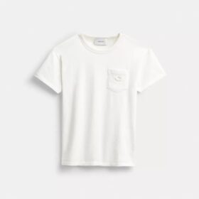 T-shirt met korte mouwen en zakje van biologisch katoen