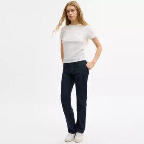 T-shirt met korte mouwen en zakje van biologisch katoen