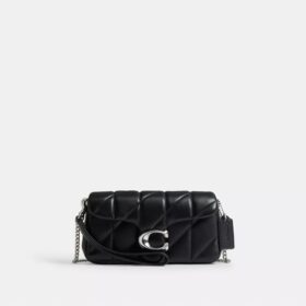 Tabby Chain Crossbodytas 19 met doorgestikt patroon