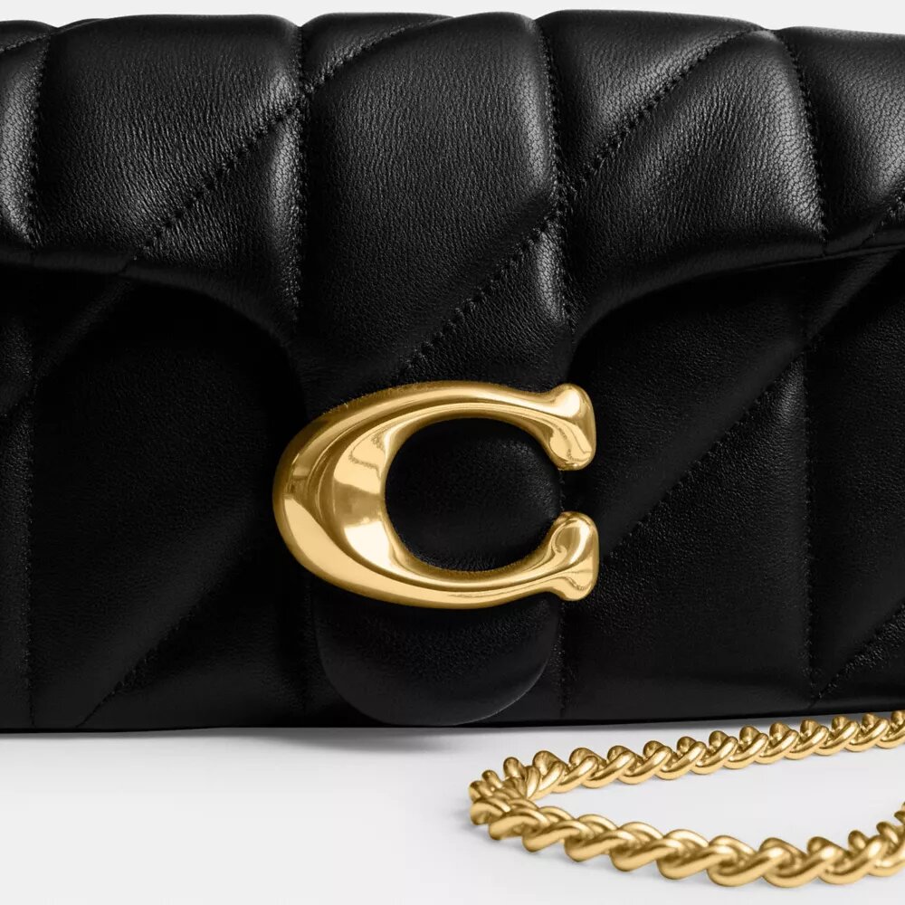 Tabby Chain Crossbodytas 19 met doorgestikt patroon