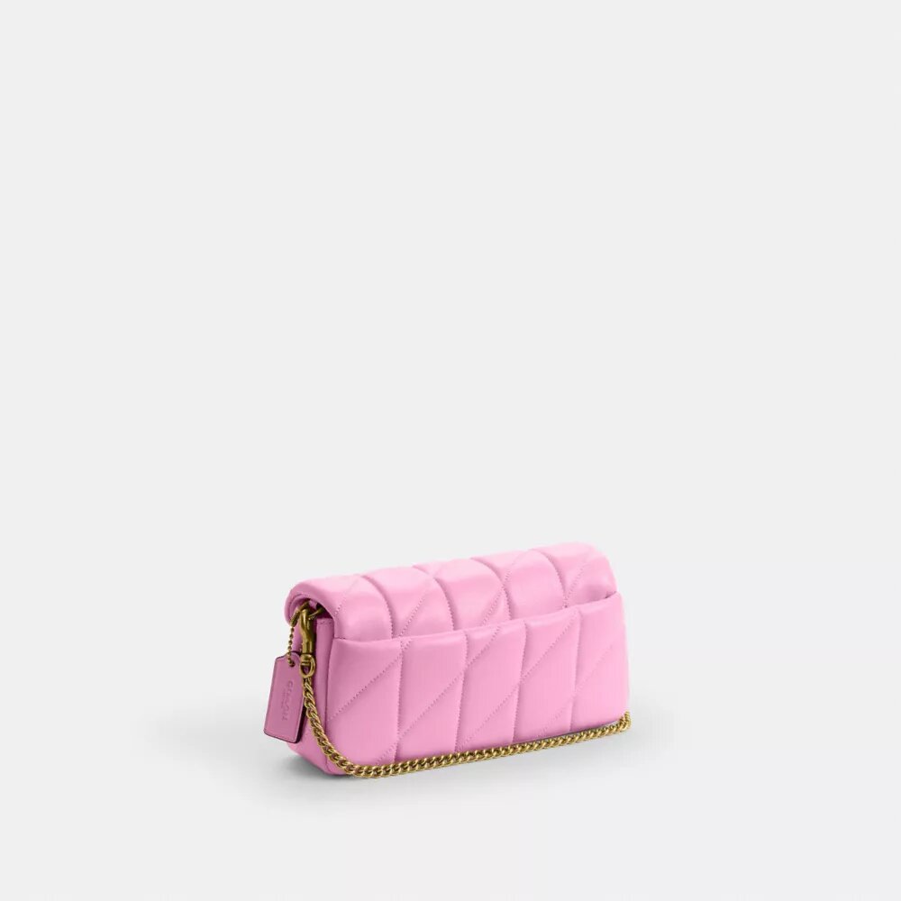 Tabby Chain Crossbodytas 19 met doorgestikt patroon