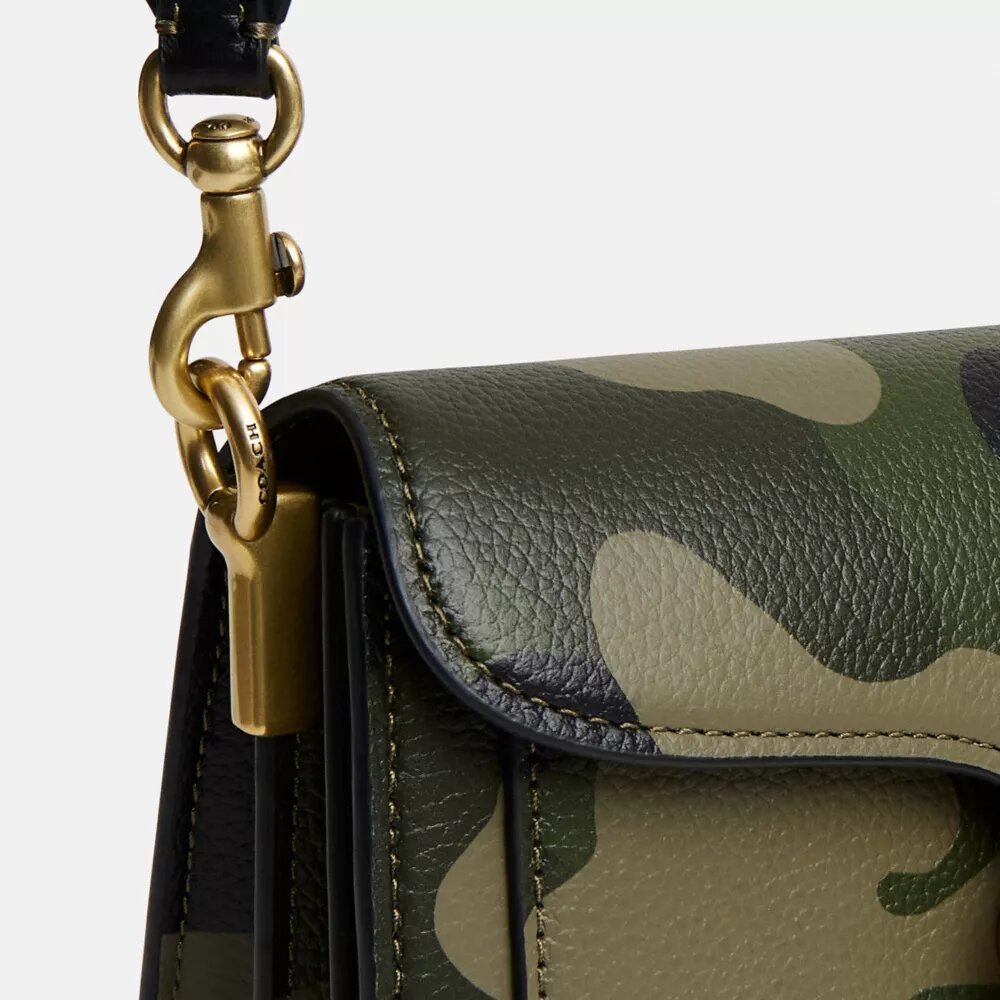Tabby-schoudertas 20 met camouflageprint