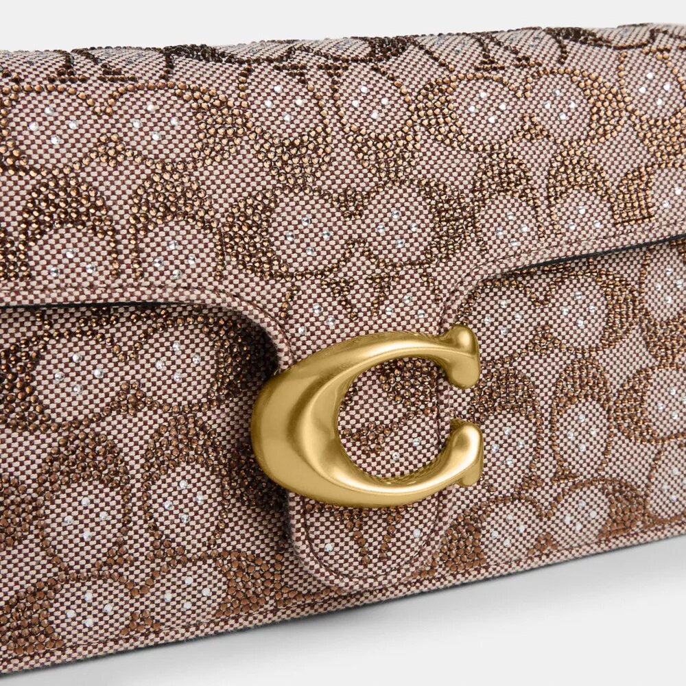 Tabby-schoudertas 26 in Crystal Signature Jacquard
