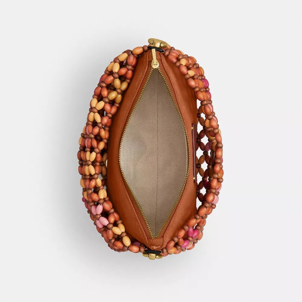 Tabby-schoudertas 26 met houten kralen