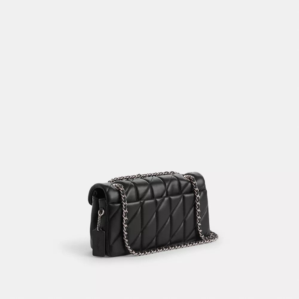 Tabby-schoudertas 26 met kussenquiltpatroon