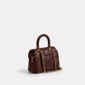 Tabby-tas met handvat en doorgestikt patroon