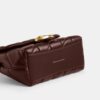Tabby-tas met handvat en doorgestikt patroon