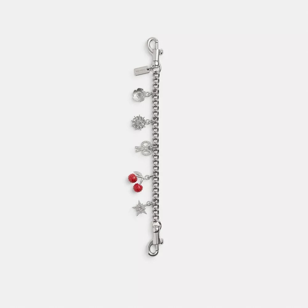 Tassieraad met ketting en kristallen motief als bedel