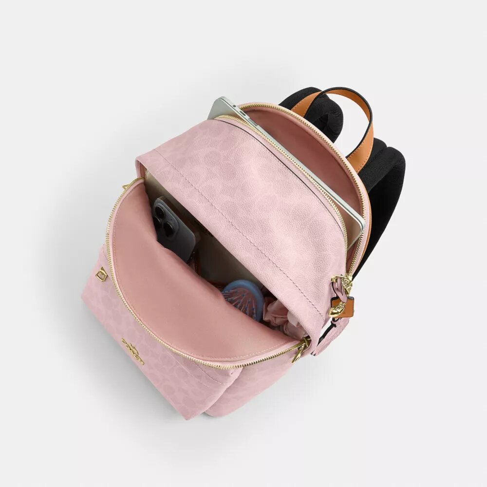 Taylor kleine rugzak van Signature Canvas met Bedels