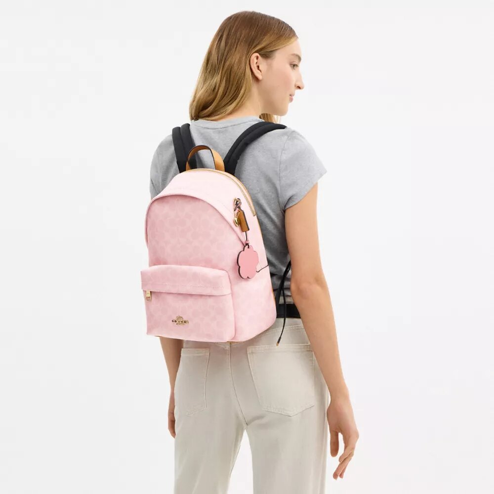 Taylor kleine rugzak van Signature Canvas met Bedels