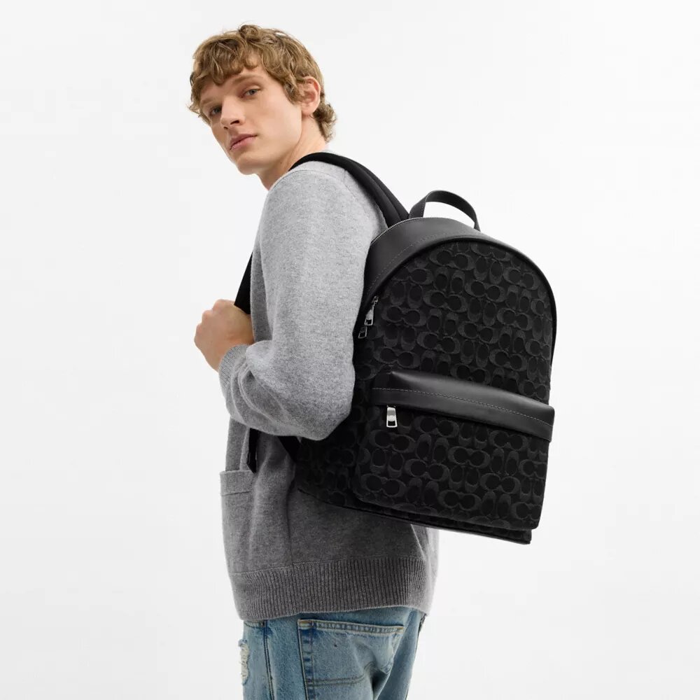 Taylor-rugzak in Signature-denim