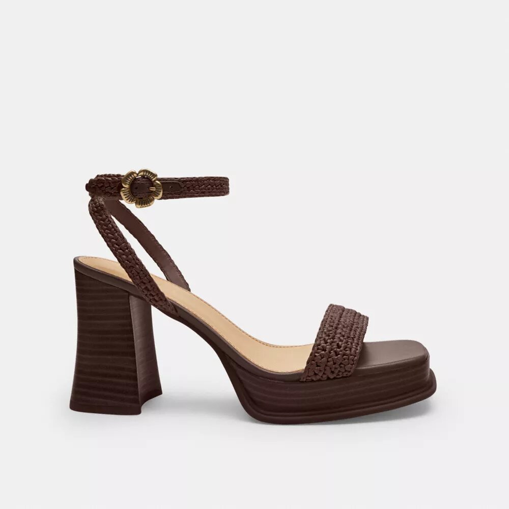 Tea Rose-Plateausandalen