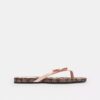 Teenslippers met strik in Signature Jacquard