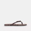 Teenslippers met strik in Signature Jacquard