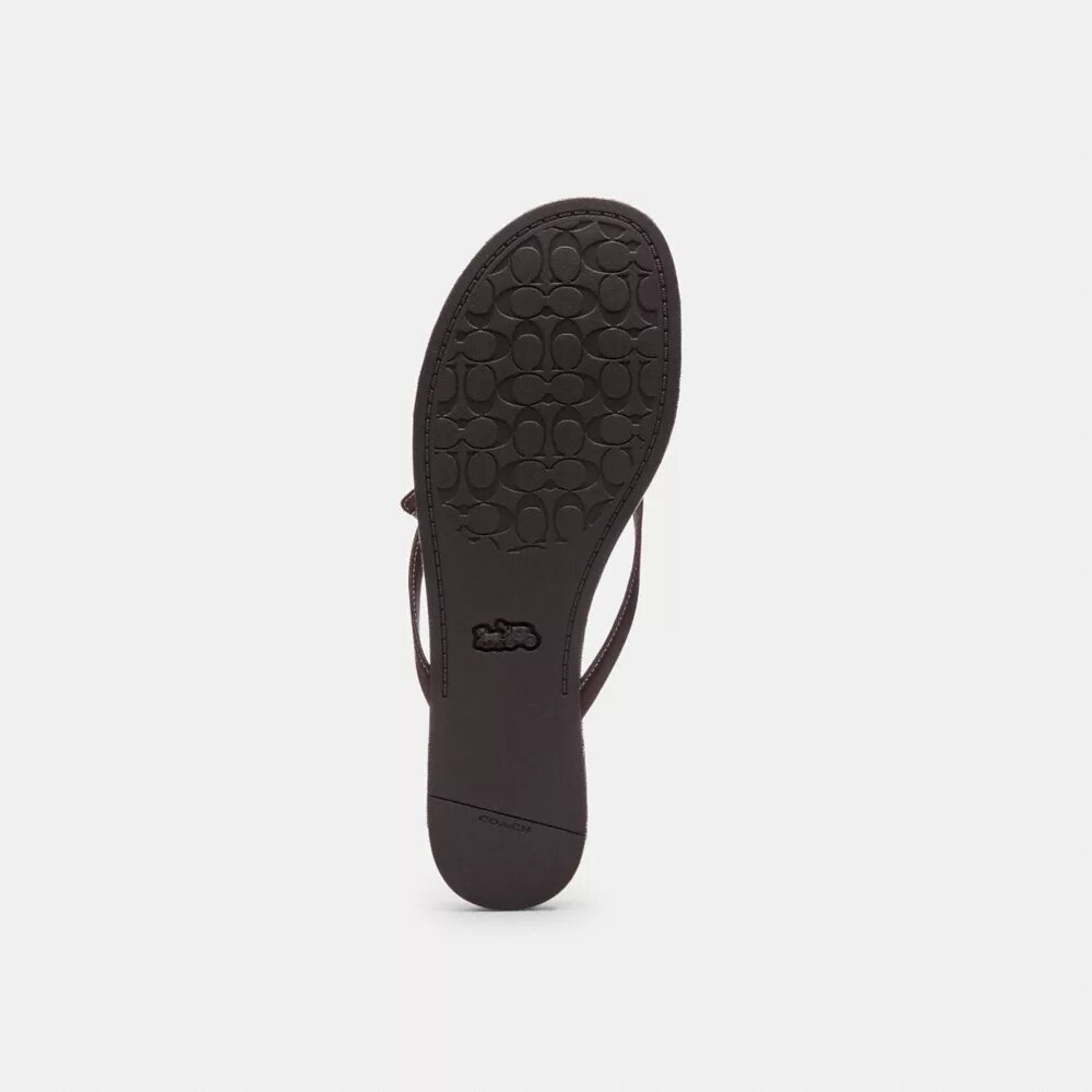 Teenslippers met strik in Signature Jacquard