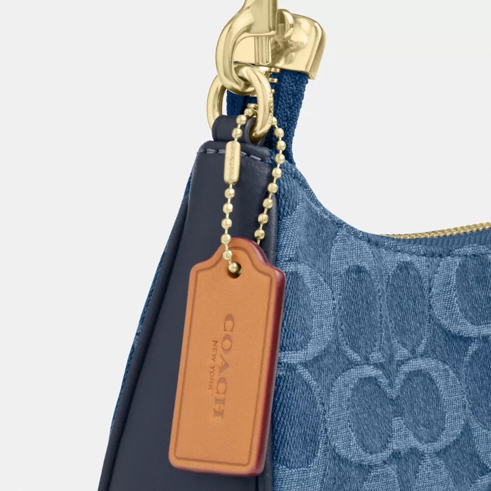 Teri Mini-crossbodytas in kenmerkend denim