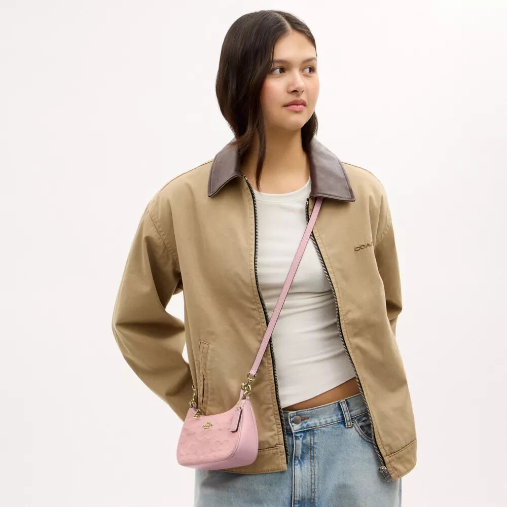 Teri Mini-crossbodytas in kenmerkend denim