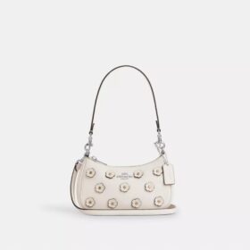 Teri Mini-crossbodytas met bloemenapplicatie