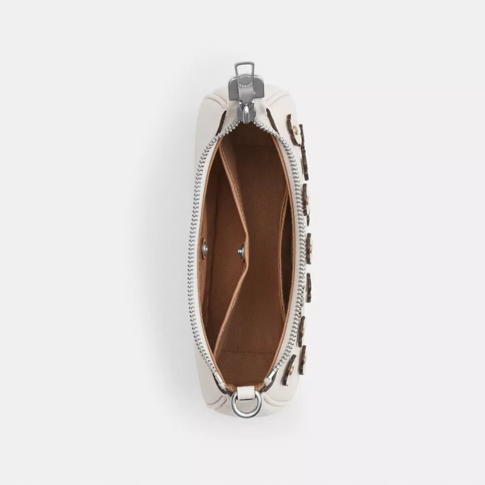 Teri Mini-crossbodytas met bloemenapplicatie