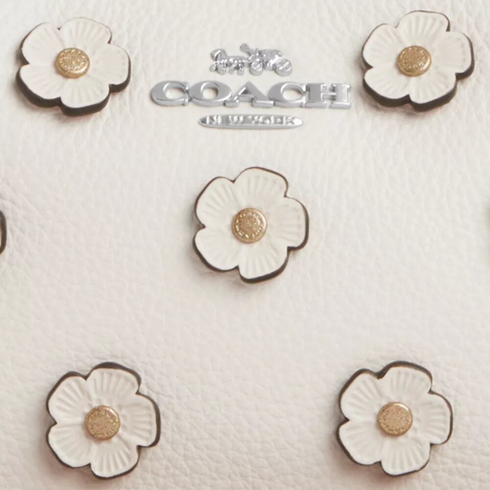Teri Mini-crossbodytas met bloemenapplicatie