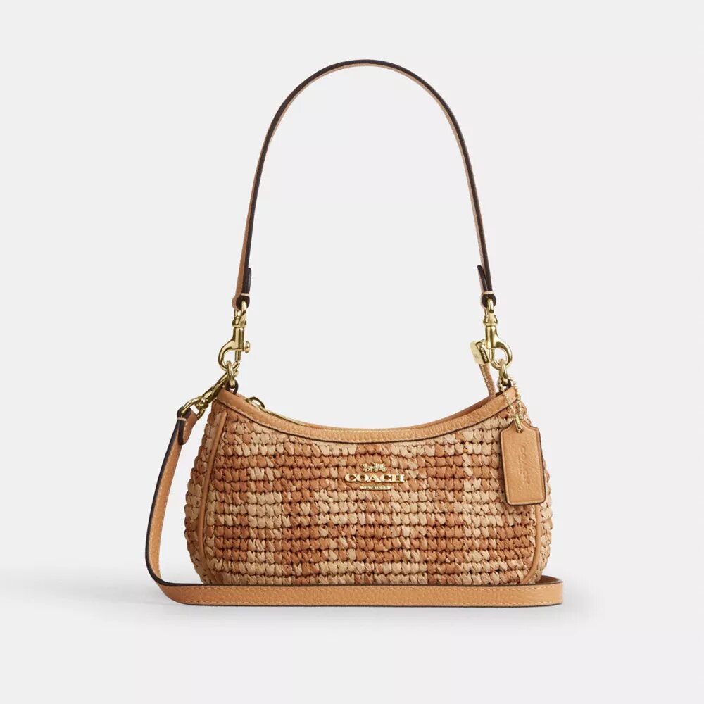 Teri Mini-crossbodytas met gingham-print