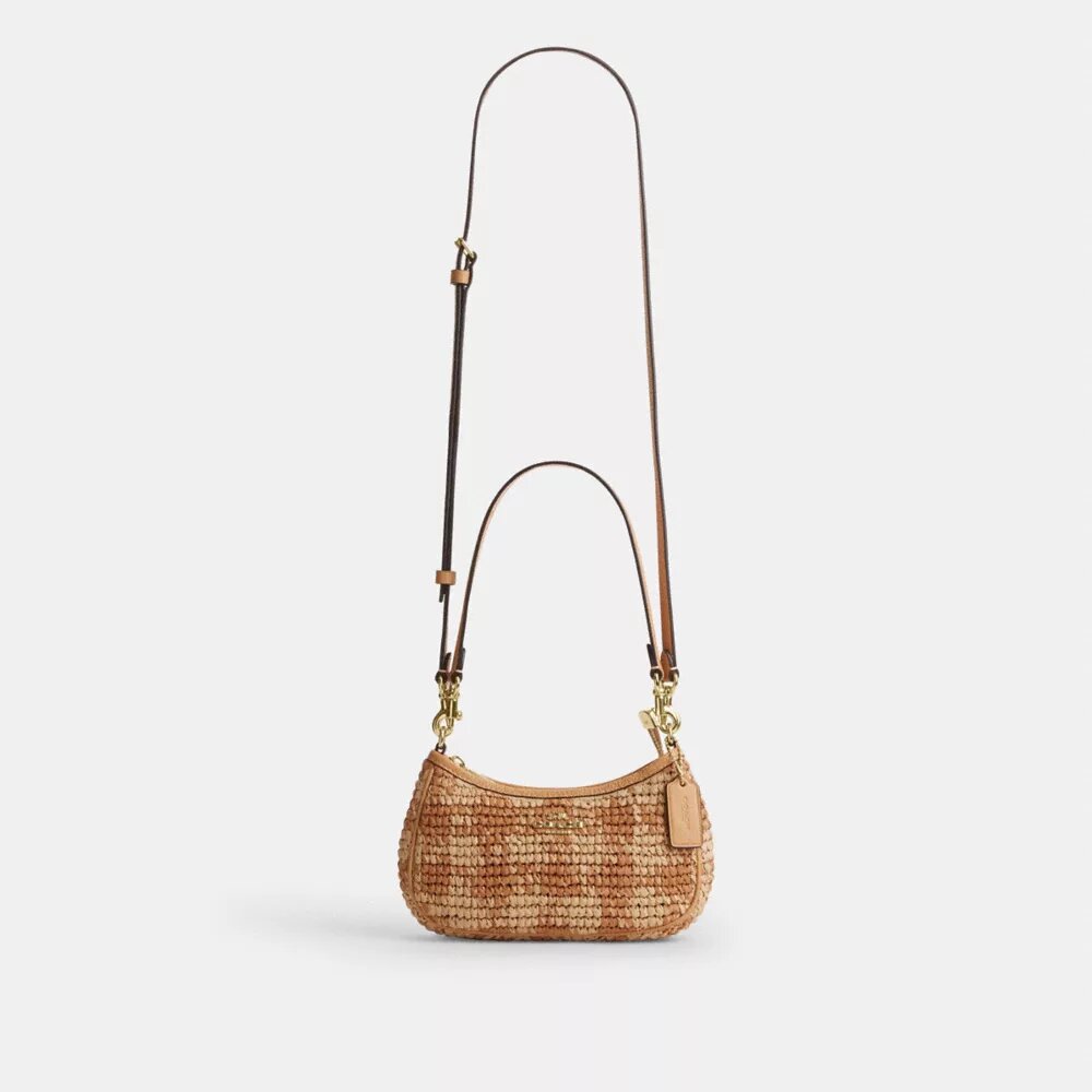 Teri Mini-crossbodytas met gingham-print