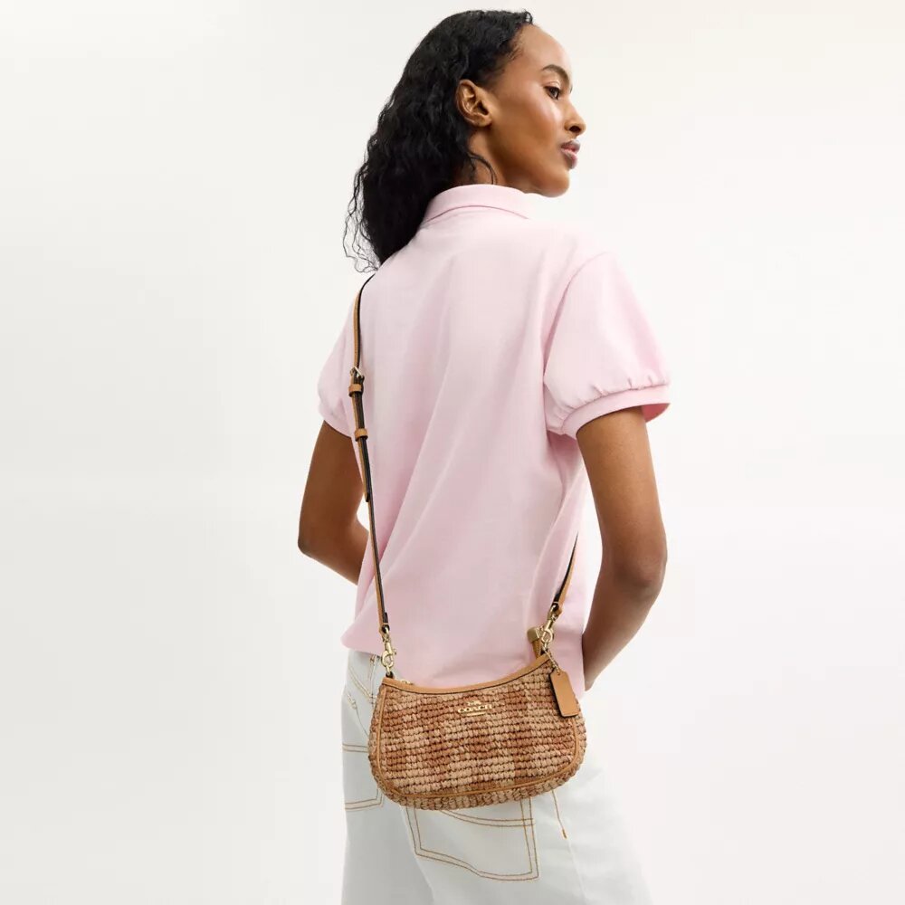 Teri Mini-crossbodytas met gingham-print