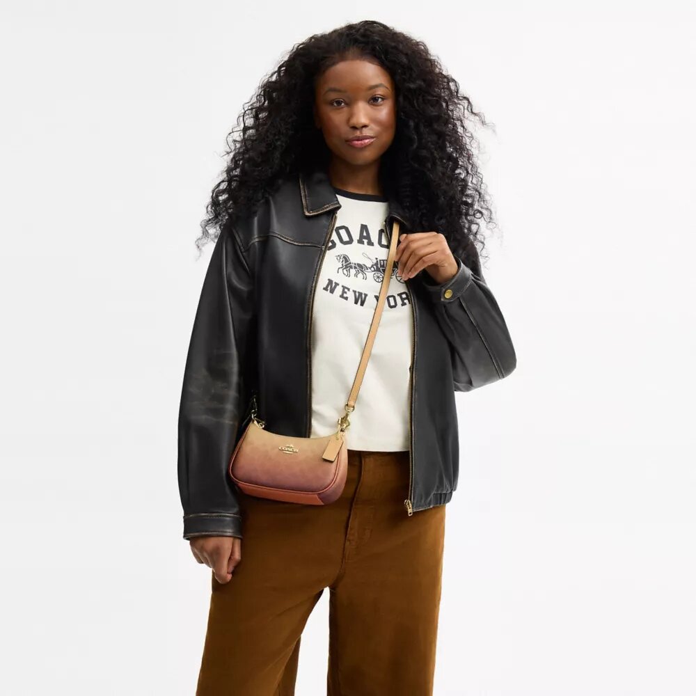 Teri Mini-crossbodytas van Ombre Signature Canvas