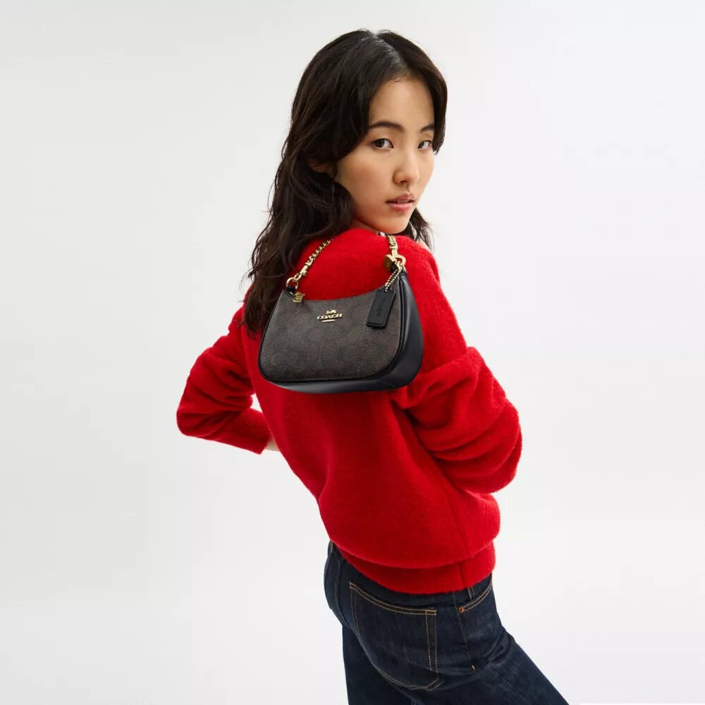 Teri Mini-crossbodytas van Signature Canvas