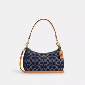 Teri-schoudertas in kenmerkend denim