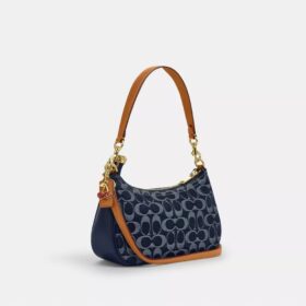 Teri-schoudertas in kenmerkend denim