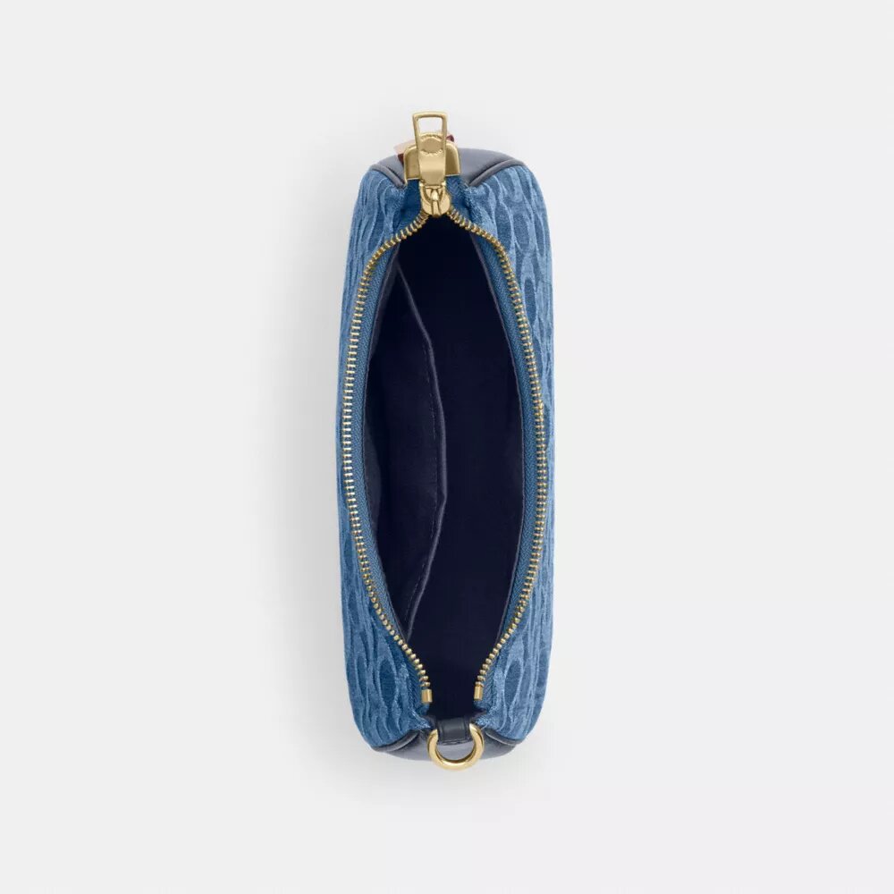 Teri-schoudertas in kenmerkend denim