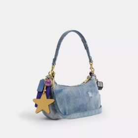 Teri-schoudertas van Loved Denim met bedels