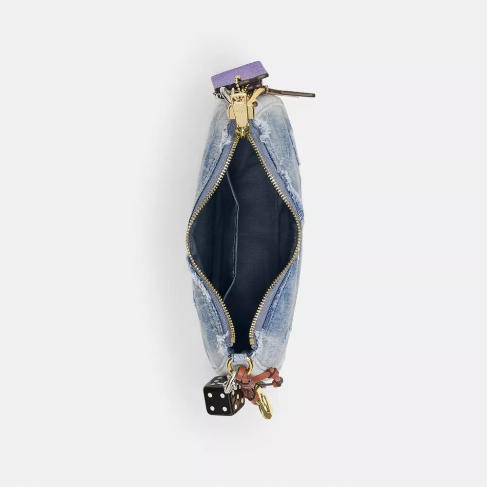 Teri-schoudertas van Loved Denim met bedels