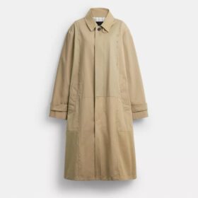 Trenchcoat van hergebruikt katoen