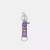 Trigger-tashanger met drukknoop in Signature Canvas met bedel