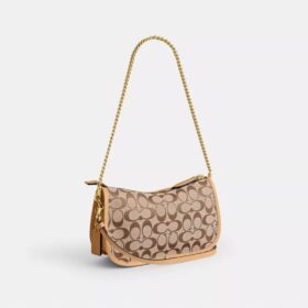 Waverly-tas met dubbele Turnlock-sluiting in onze kenmerkende jacquard