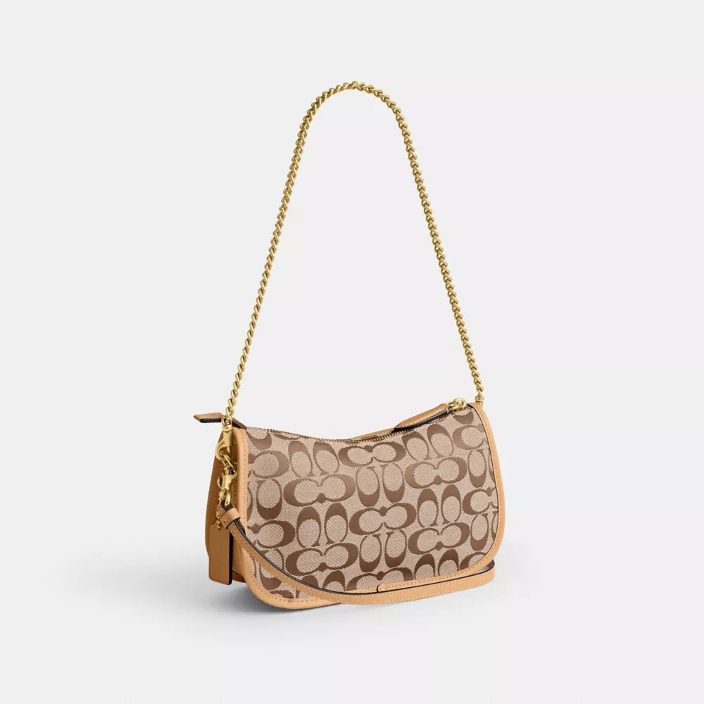 Waverly-tas met dubbele Turnlock-sluiting in onze kenmerkende jacquard