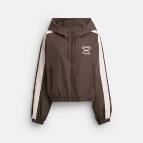 Windjack met kleurblokken van gerecycled Polyester