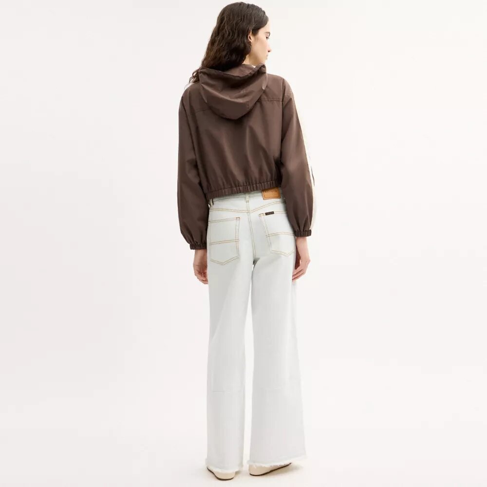 Windjack met kleurblokken van gerecycled Polyester