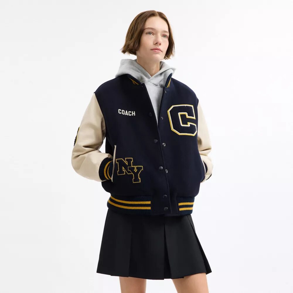 Wollen varsity-jas