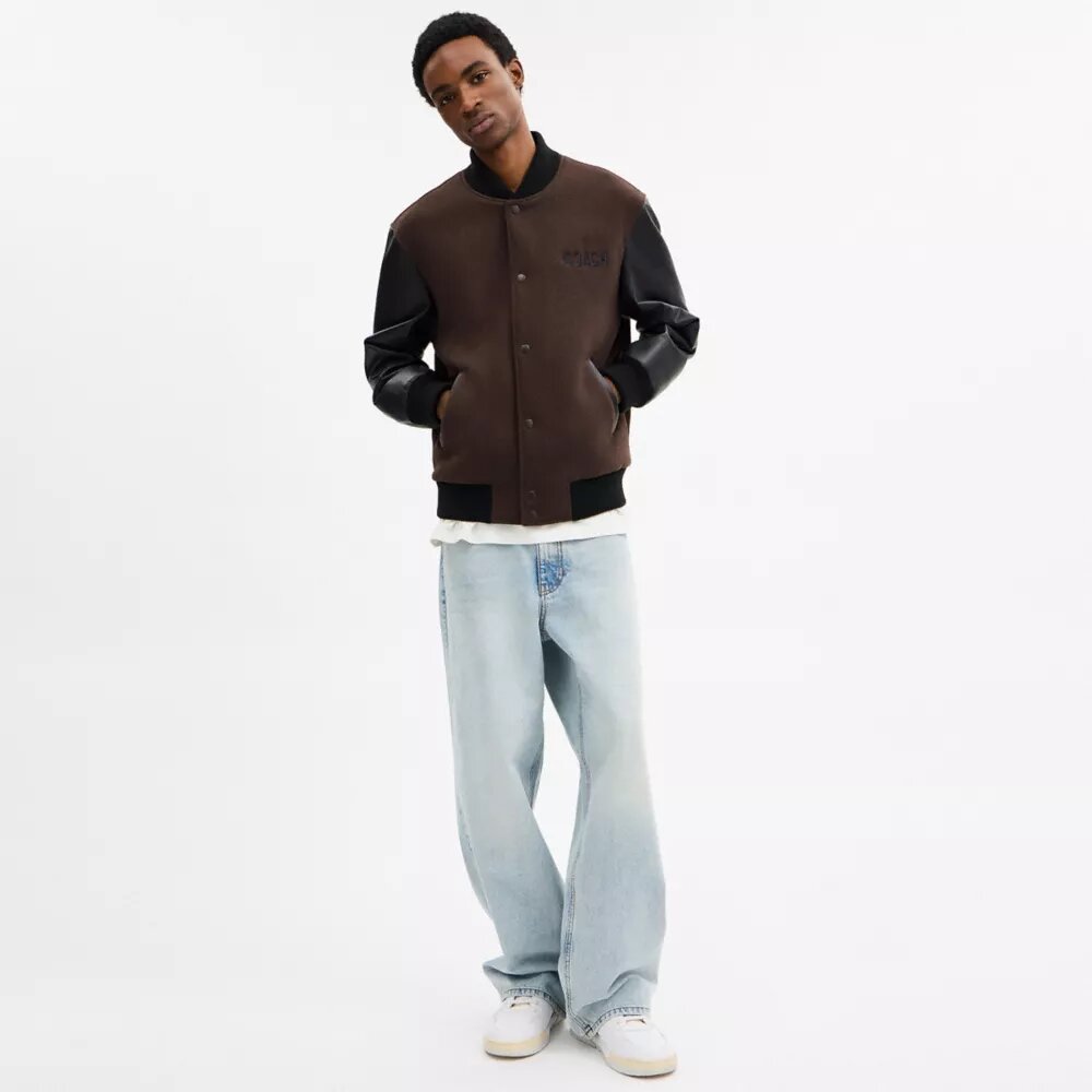 Wollen varsity-jas
