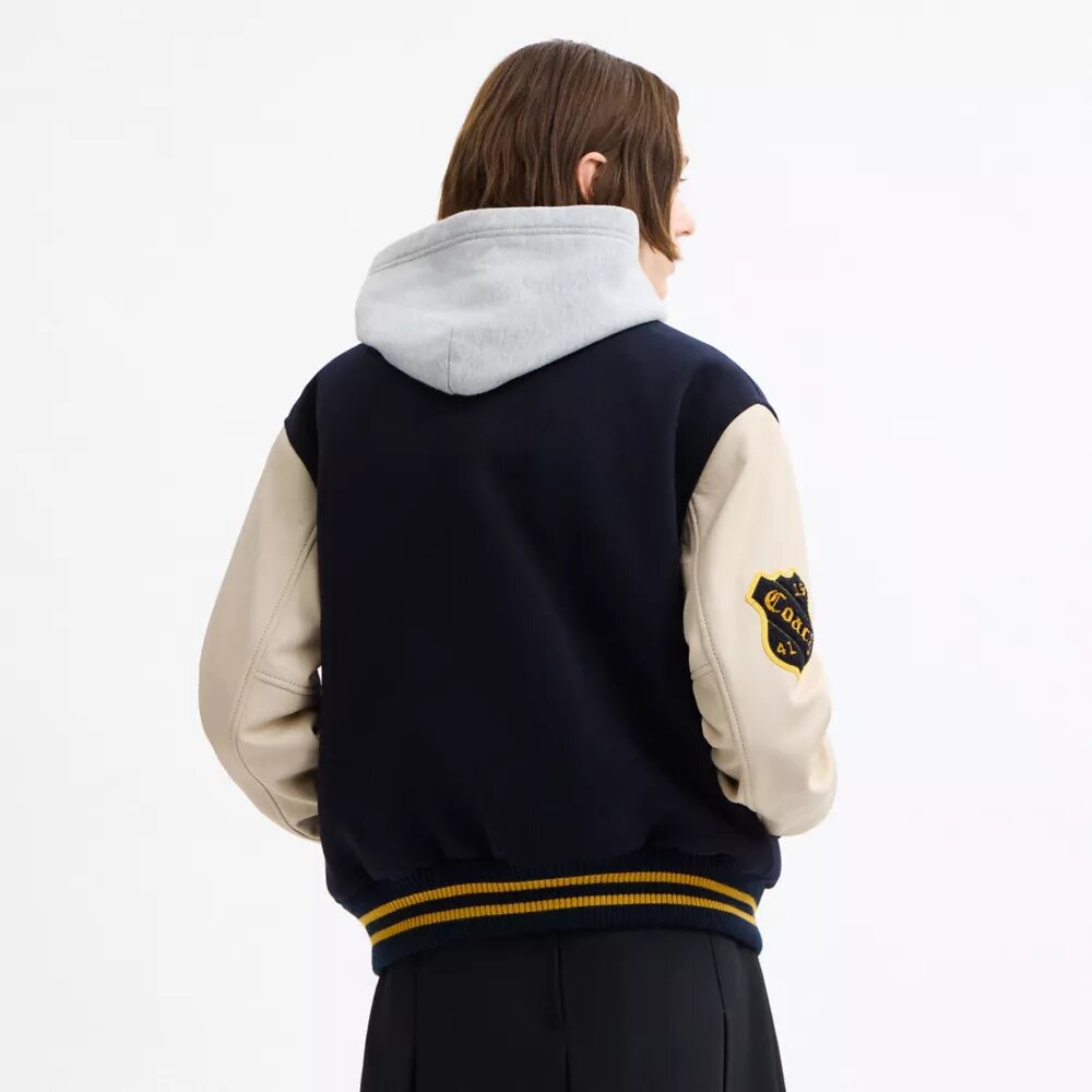 Wollen varsity-jas