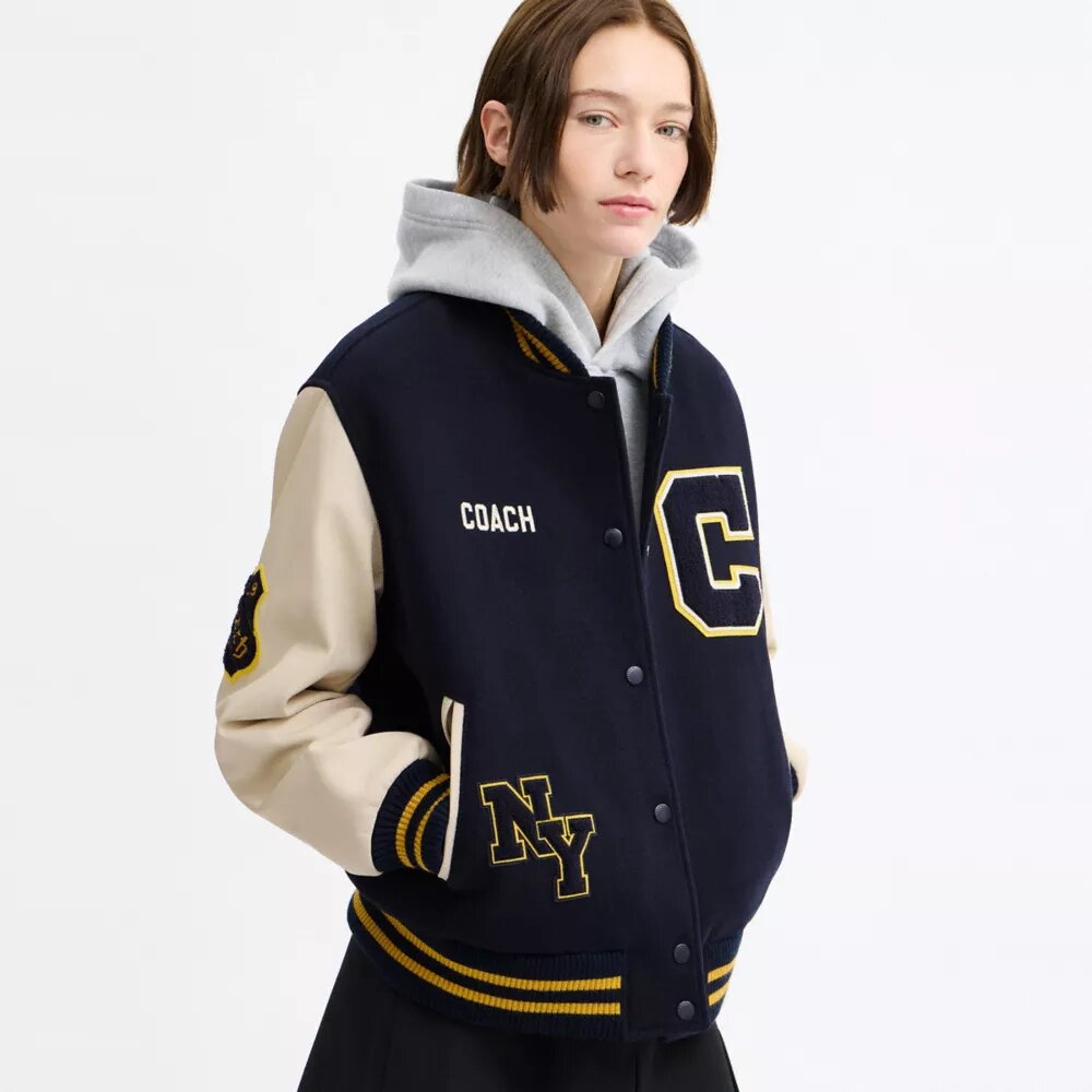 Wollen varsity-jas