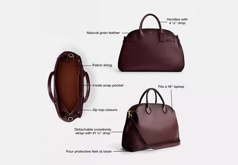 Zachte Empire-Carryall-tassen 48