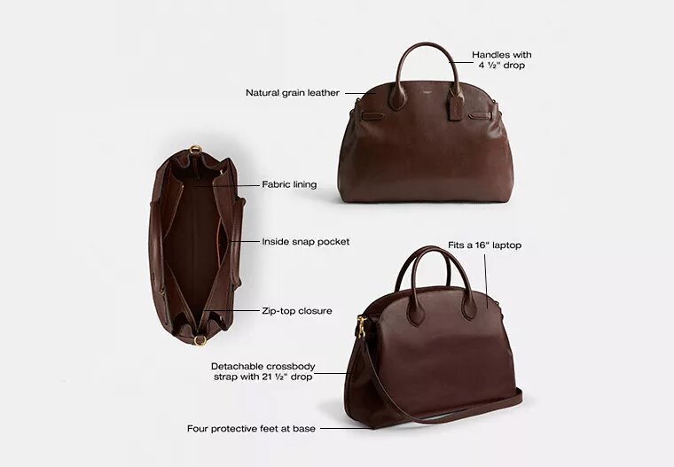 Zachte Empire-Carryall-tassen 48