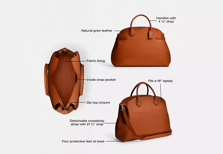 Zachte Empire-Carryall-tassen 48