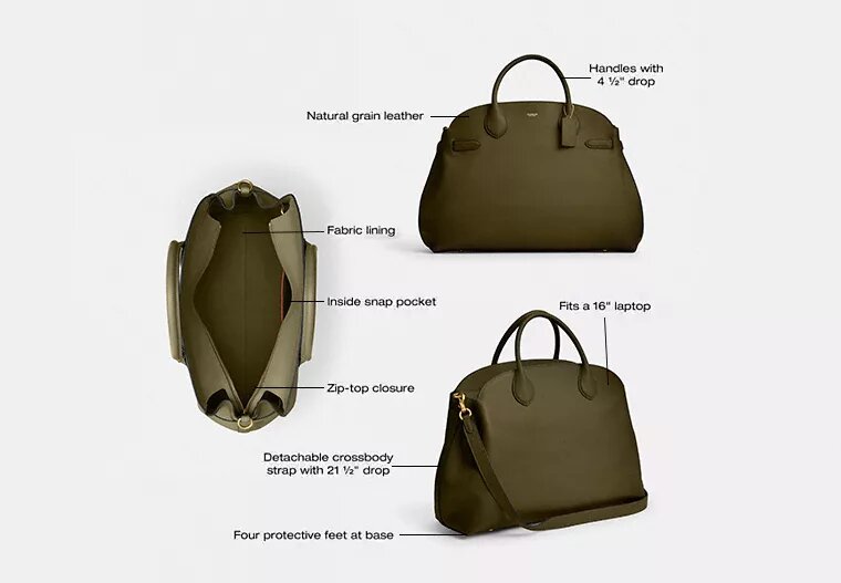 Zachte Empire-Carryall-tassen 48