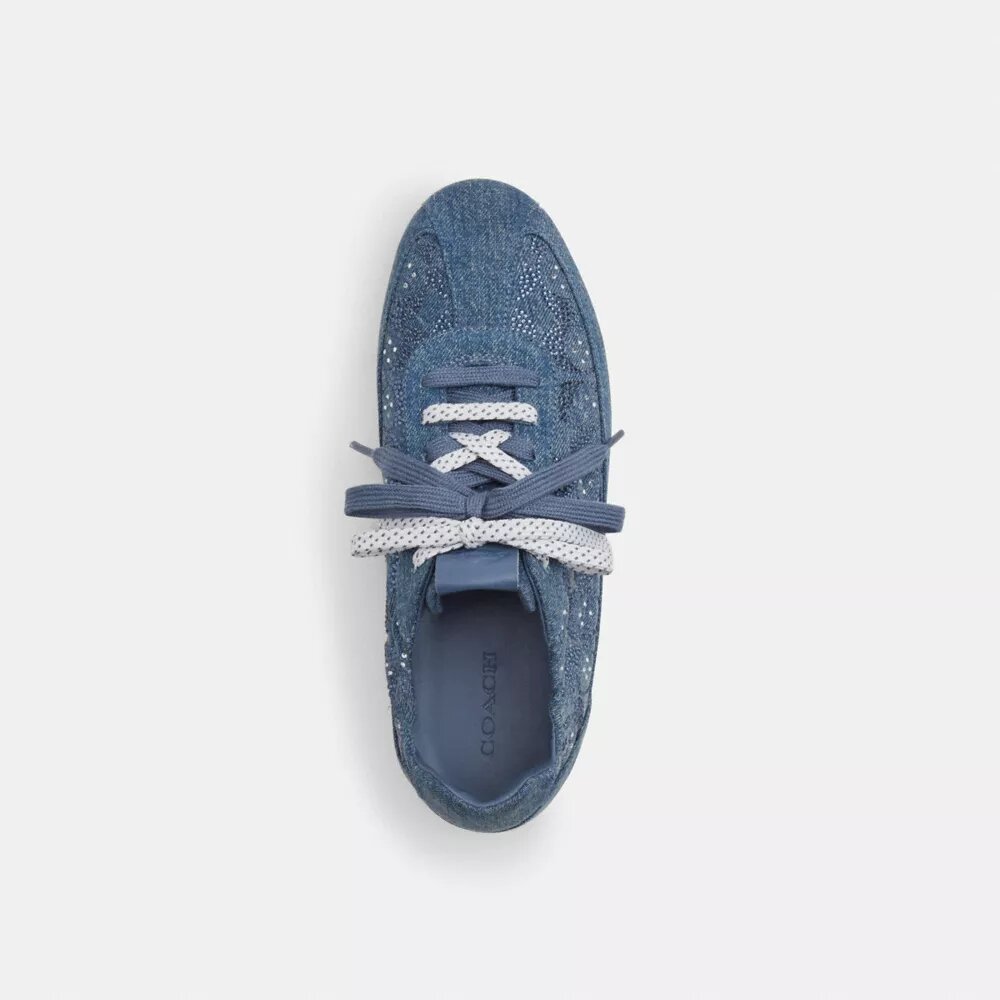Zachte sneakers in kenmerkend denim