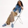 Zachte sneakers in kenmerkend denim